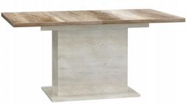 Stalas išskleidžiamas Forte Duro, ąžuolo sp./balta sp./eglės sp., 160 - 200 cm x 90 cm x 77 cm