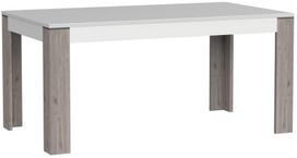 Stalas išskleidžiamas Forte Canne, ąžuolo sp./balta sp., 160 - 206.6 cm x 90 cm x 75 cm