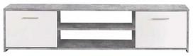 Pakabinama spintelė Forte Paco, balta sp./pilka sp., 42.1 cm x 160 cm x 38.2 cm