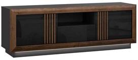TV staliukas Forte Savona, ruda sp./juoda sp., 42.3 cm x 162.7 cm x 56.2 cm