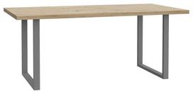 Stalas Forte Flash, ąžuolo sp./tamsiai pilka sp., 180 cm x 90 cm x 74.1 cm