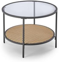 Kavos staliukas Dakota, ruda sp./juoda sp., 60 cm x 60 cm x 45 cm