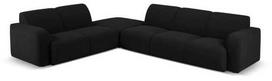 Kampinė sofa Micadoni Home Molino, juoda sp., kairinė, 315 x 250 cm x 72 cm
