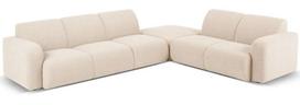 Kampinė sofa Micadoni Home Molino Boucle, smėlio sp., dešininė, 315 x 250 cm x 72 cm