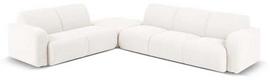 Kampinė sofa Micadoni Home Molino, balta sp., kairinė, 315 x 250 cm x 72 cm