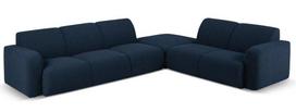 Kampinė sofa Micadoni Home Molino Boucle, tamsiai mėlyna sp., dešininė, 315 x 250 cm x 72 cm