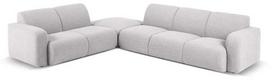 Kampinė sofa Micadoni Home Molino, šviesiai pilka sp., kairinė, 315 x 250 cm x 72 cm