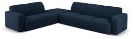 Kampinė sofa Micadoni Home Molino, tamsiai mėlyna sp., kairinė, 315 x 250 cm x 72 cm