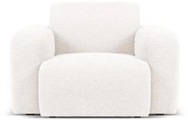 Krėslas Micadoni Home Molino Boucle, balta sp., 105 cm x 95 cm x 72 cm