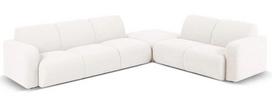 Kampinė sofa Micadoni Home Molino Boucle, balta sp., dešininė, 315 x 250 cm x 72 cm