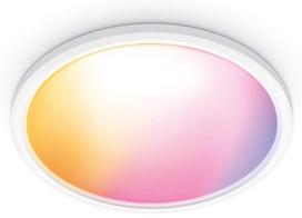 Išmanusis šviestuvas plafonas WiZ SuperSlim, LED, 2200 - 6500 °K, 1 x 22 W, balta sp., 42.3 x 42.3 cm