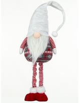 Kalėdinė dekoracija, "Nykštukas" Saska Garden Gnome GS250596, 16 cm, balta sp./raudona sp./pilka sp.