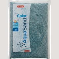 Akvariumų žvyras Zolux AquaSand Color Blue Neon, 5 kg, mėlyna sp.