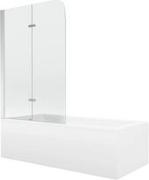 Vonia su sienele, laisvai pastatoma Mexen Cubik, 70 cm x 170 cm x 40 cm, stačiakampis, balta sp.