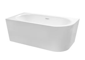 Vonia, laisvai pastatoma Besco Avita A-line, 75 cm x 150 cm x 59.5 cm, asimetrinė, balta sp.
