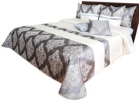 Lovatiesė NM44-U, aukso sp./grafito sp./kreminė sp., 170 cm x 210 cm