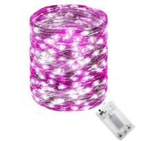 Lempučių girlianda MicroLED "Smart", 9.9 m, šalta balta / rožinė sp., 100 LED