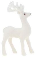 Kalėdinė dekoracija, „Elnias“ TG56927-1, 11 cm, balta sp.