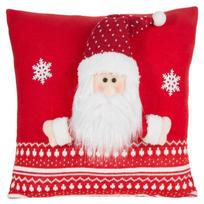 Kalėdinis dekoratyvinės pagalvėlės užvalkalas Santa Claus PSWA-138, balta sp./raudona sp., 40 cm x 40 cm
