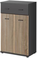 Prieškambario spinta ASM Marco G, antracito sp./šviesiai ruda sp., 32 cm x 60 cm x 96 cm