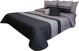 Lovatiesė NM45-F, juoda sp./grafito sp., 170 cm x 210 cm