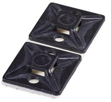 Kabelių dėtuvė Haupa Self Adhesive Sockets 262161, 19 x 19 mm, 100 vnt., juoda sp.