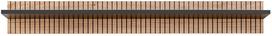 Sieninė lentyna ASM Liam, ruda sp./juoda sp., 25 cm x 160 cm x 20 cm