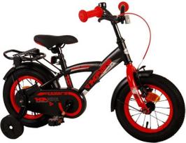 Vaikiškas dviratis, miesto Volare Thombike, juoda sp./raudona sp., 12"