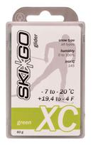 Slidžių vaškas Skigo XC Glider Green, -20 - -7 °, 60 g, Žalia sp.
