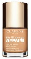 Skystas makiažo pagrindas Clarins Skin Illusion Velvet, ruda sp., 108.5w cashew, 30 ml