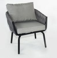 Lauko kėdė DM Grill SD3077, juoda sp./pilka sp., 70 cm x 71 cm x 73 cm