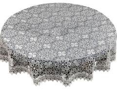 Staltiesė apvali G10-01, balta sp., 110 x 110 cm