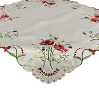 Staltiesė kvadratinė OH-203-C, dramblio kaulo sp./raudona sp./žalia sp., 85 x 85 cm