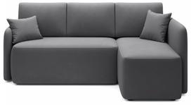Kampinė sofa Hadson Sola 6, tamsiai pilka sp., dešininė, 206 x 150 cm x 89 cm