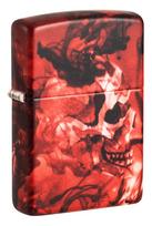 Žiebtuvėlis Zippo Spooky Skulls Design 48772, raudona sp.