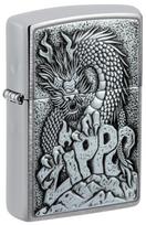 Žiebtuvėlis Zippo Dragon Emblem 48902, sidabro sp.
