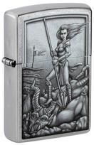 Žiebtuvėlis Zippo Medieval Mythological 48371, sidabro sp.