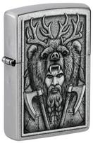Žiebtuvėlis Zippo Barbarian 48731, sidabro sp.