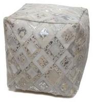 Pufas Kayoom Spark 110, sidabro sp./pilka sp., 45 cm x 45 cm x 45 cm