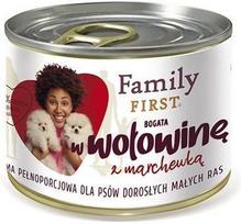 Šlapias šunų maistas Family First Adult FF-19062, jautiena/morkos, 0.2 kg