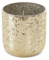Dekoratyvinė stiklinė vaza Melia 02, aukso sp., 18 cm x 18 cm x 14 cm
