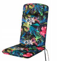 Lauko kėdės pagalvėlė Hobbygarden Antonia 3D, juoda sp./įvairių spalvų, 121 x 50 cm