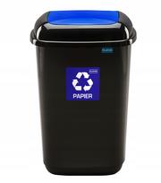 Šiukšliadėžė Plafor, 12 l, mėlyna sp./juoda sp.