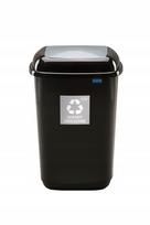 Šiukšliadėžė Plafor, 28 l, juoda sp./pilka sp.