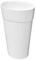 Vonios praustuvas Besco Uniqa, akmens masė, 46.5 cm x 32.5 cm x 84 cm, balta sp.