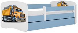 Vaikiška lova Kocot Kids Babydreams Truck, mėlyna sp., 80 x 160 cm, be patalynės dėžės, be čiužinio