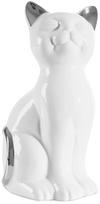 Dekoratyvinė figūrėlė Cat 423321, balta sp./sidabro sp., 11 cm x 9 cm x 20 cm