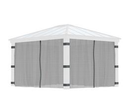 Tinklų pavėsinei rinkinys Canopia Dallas Netting Set, 400 cm, tamsiai pilka sp.