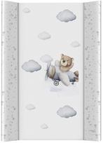 Vystymo lenta Ceba Baby Pilot Bear, 70 cm x 50 cm, mėlyna sp./balta sp.