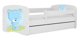 Vaikiška lova Kocot Kids Babydreams Teddybear, balta sp., 80 x 160 cm, be patalynės dėžės, be čiužinio